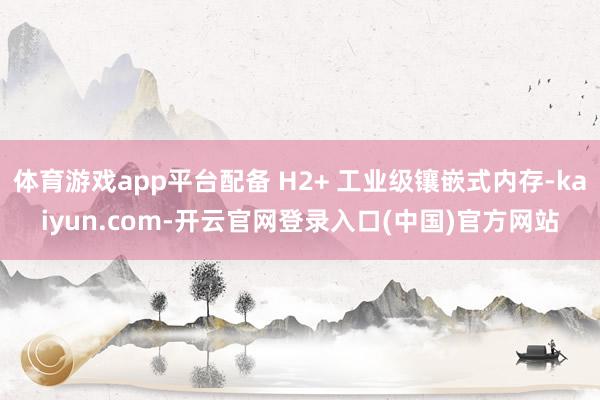 体育游戏app平台配备 H2+ 工业级镶嵌式内存-kaiyun.com-开云官网登录入口(中国)官方网站